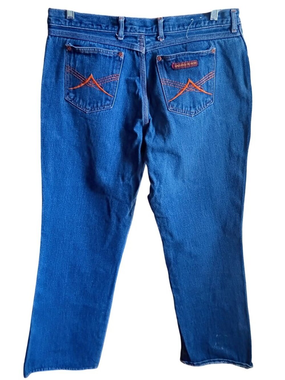 True Vintage Disco Bootcut Jeans 36x31 1970s DISCO HIPPY POCKET Denim Jeans